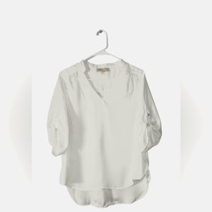 Women's Philosophy Withe Blouse Medium Semi-long sleeve size (M)